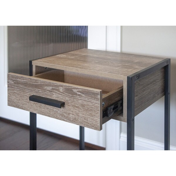 Industrial Look Side Table